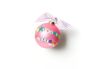 Friendship Bracelet Glass Ornament — alternate view by Coton Colors