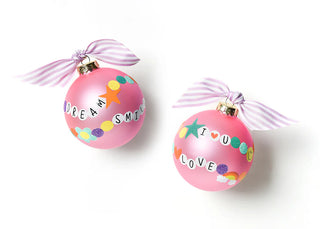 Friendship Bracelet Glass Ornament - Personalization Included by Coton Colors