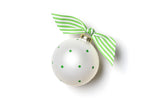 Happy Birthday Jesus Banner Glass Ornament - Personalization Included