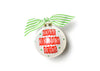 Happy Birthday Jesus Banner Glass Ornament - Personalization Included