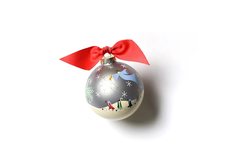 O Holy Night in Color Glass Ornament - Personalization Included