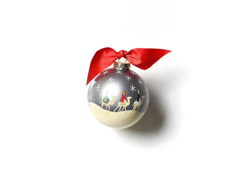 O Holy Night in Color Glass Ornament - Personalization Included