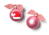 Santa Hat My 1st Christmas Girl Glass Ornament - Personalization Included
