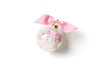 Little Love Pink Bow Glass Ornament - Personalization Included