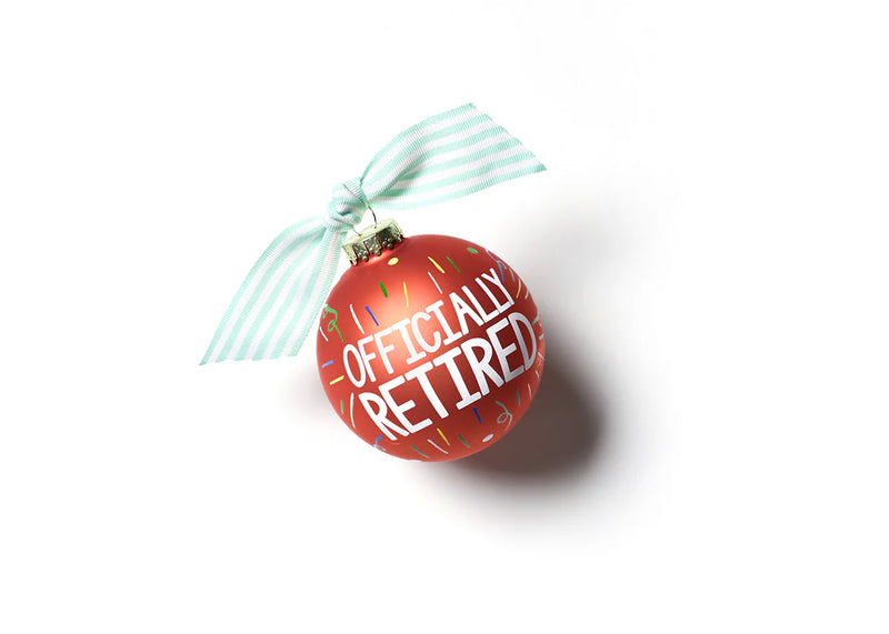 Officially Retired Glass Ornament - Personalization Included