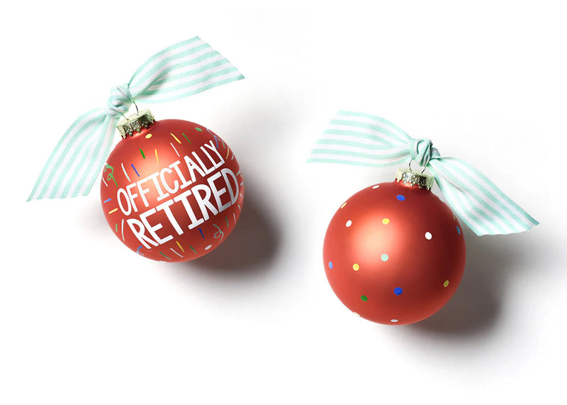 Officially Retired Glass Ornament - Personalization Included