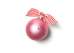 Santa Hat My 1st Christmas Girl Glass Ornament - Personalization Included