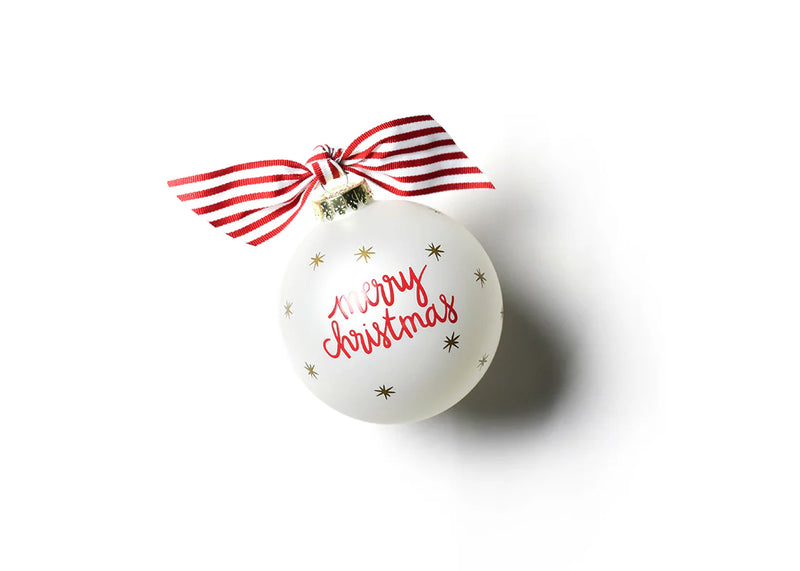 Vintage Trimmed Tree Glass Ornament - Personalization Included