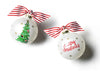 Vintage Trimmed Tree Glass Ornament - Personalization Included