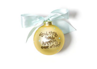 Wedding Cake Glass Ornament - Personalization Included