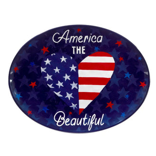 America the Beautiful Melamine Oval Tray - J.A. Whitney