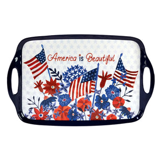 America is Beautiful Melamine Rectangle Tray - J.A. Whitney
