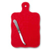 Perlette Red Melamine Cheese Board w/ Knife