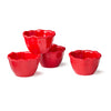 Perlette Red Set of 4 4.625in Dipping Bowls