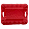 Rectangle Tray w/ Handles Perlette Red