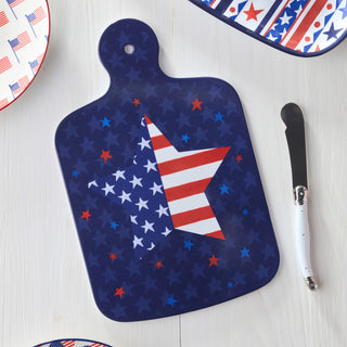 Stars & Stripes Cheese Board w/ Knife - J.A. Whitney