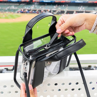 Black / Clear Jelly Stadium Bag - J.A. Whitney