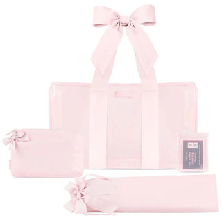 Mahjong Jelly Tote Set - Ballet Pink Bow - J.A. Whitney