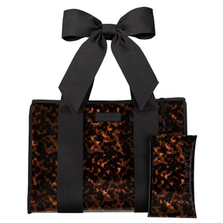Tortoiseshell Bow Jelly Tote w/ Phone Pouch - J.A. Whitney