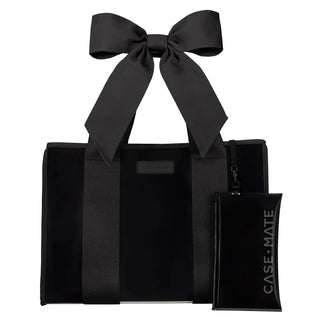 Midnight Bow Jelly Tote w/ Phone Pouch - J.A. Whitney