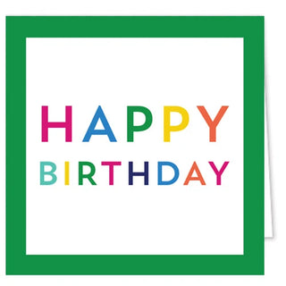 Colorful Happy Birthday Enclosure Cards