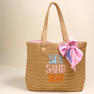 Sea, Sand Sun Straw & Sun Tote