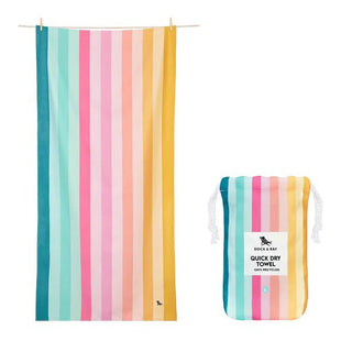 Coastal Candy XL Quick Dry Beach Towel - Personalization Included - J.A. Whitney