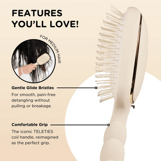 Detangler Brush for Medium Hair - Tan