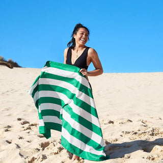 Cancun Green XL Quick Dry Beach Towel - Personalization Included - J.A. Whitney