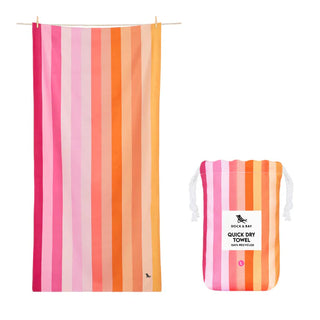 Miami Sorbet XL Quick Dry Beach Towel - Personalization Included