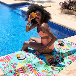 Sweet Escape XL Quick Dry Beach Towel - Personalization Included - J.A. Whitney