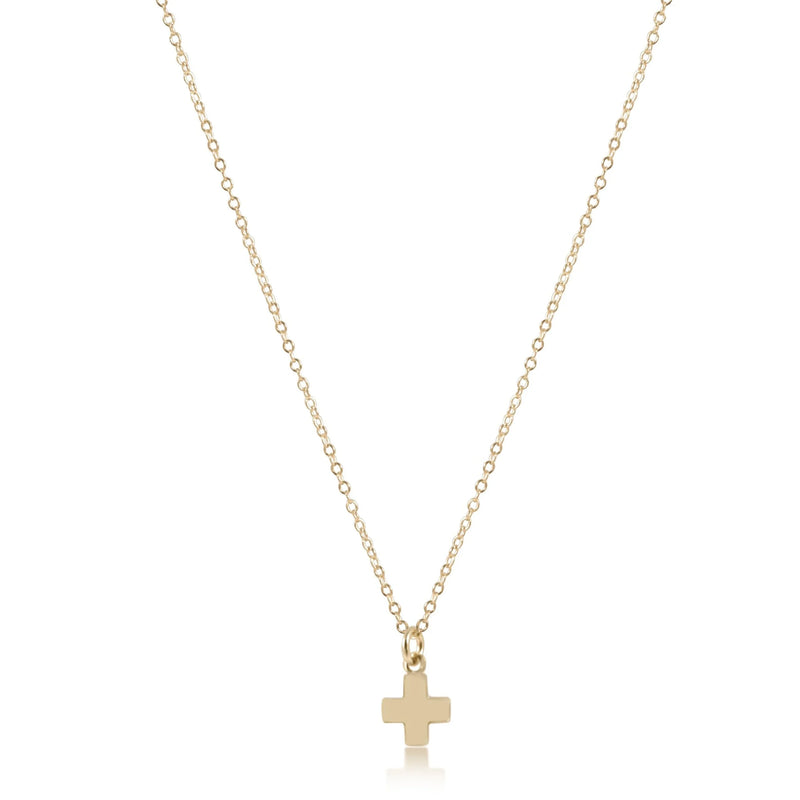 egirl 14" Necklace Gold - Signature Cross Small Gold