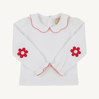 The Beaufort Bonnet Company - Emma's Elbow Patch Top - Red Flower