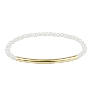 Bliss Bar Smooth Pearl 3MM Bracelet - J.A. Whitney