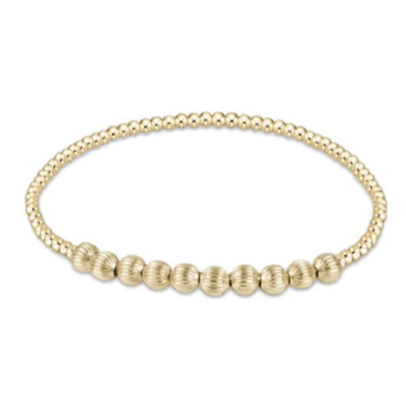 Dignity Beaded Bliss 2mm Bead Bracelet - 4mm Gold