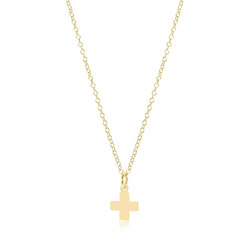 egirl 14" Necklace Gold - Signature Cross Gold