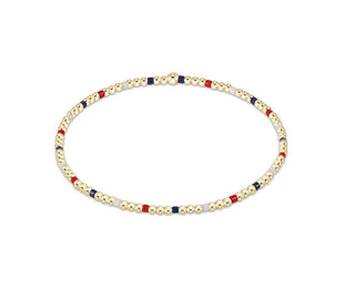 egirl Hope Sincerity Pattern 2mm Bead Bracelet - Firecracker - J.A. Whitney
