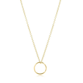 egirl 14" Necklace Gold - Halo Gold Charm - J.A. Whitney