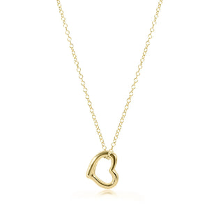 egirl 14" Necklace Gold - Love Gold Charm - J.A. Whitney