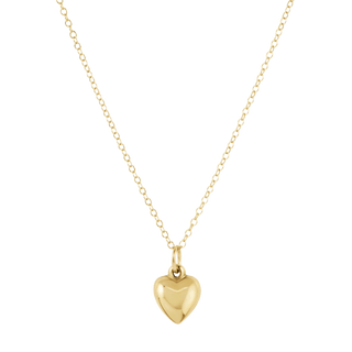 egirl 14" Necklace Gold - Love Plush Small Gold Charm - J.A. Whitney