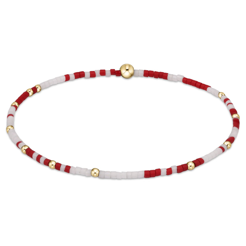 Gameday Hope Unwritten Bracelet - Crimson - White