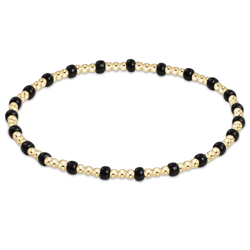 Gameday Hope Gold Sincerity Bracelet - Onyx