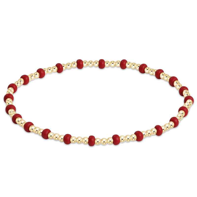 Gameday Hope Gold Sincerity Bracelet - Crimson