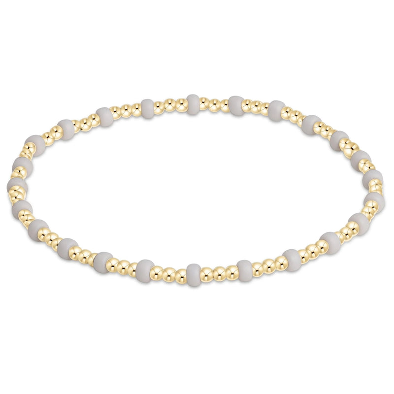 Gameday Hope Gold Sincerity Bracelet - White