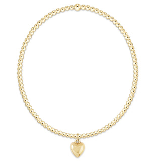 Classic Gold 2MM Bracelet - Love Plush Small Gold Charm