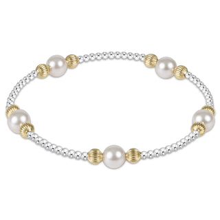 Purpose Pearl 6mm Dignity Mixed Metal Bracelet - J.A. Whitney