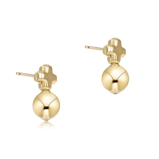 Signature Cross Small Gold Stud - Classic Gold - J.A. Whitney