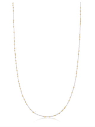 37" Necklace Hope Unwritten - White