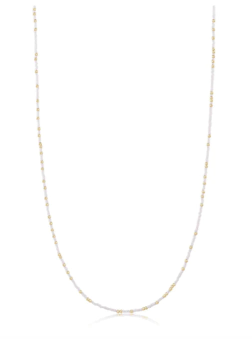 37" Necklace Hope Unwritten - White