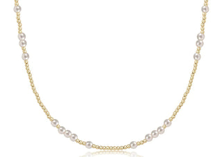 17" Choker Hope Unwritten - 4mm Pearl - J.A. Whitney